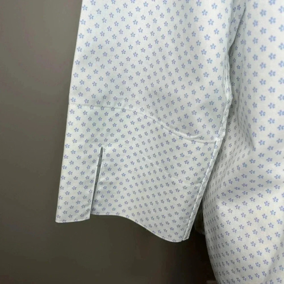 Lands End No Iron  Pinpoint Oxford Shirt - Picture 5 of 10